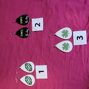 Double-Sided St. Patrick's Day Pierced Earrings